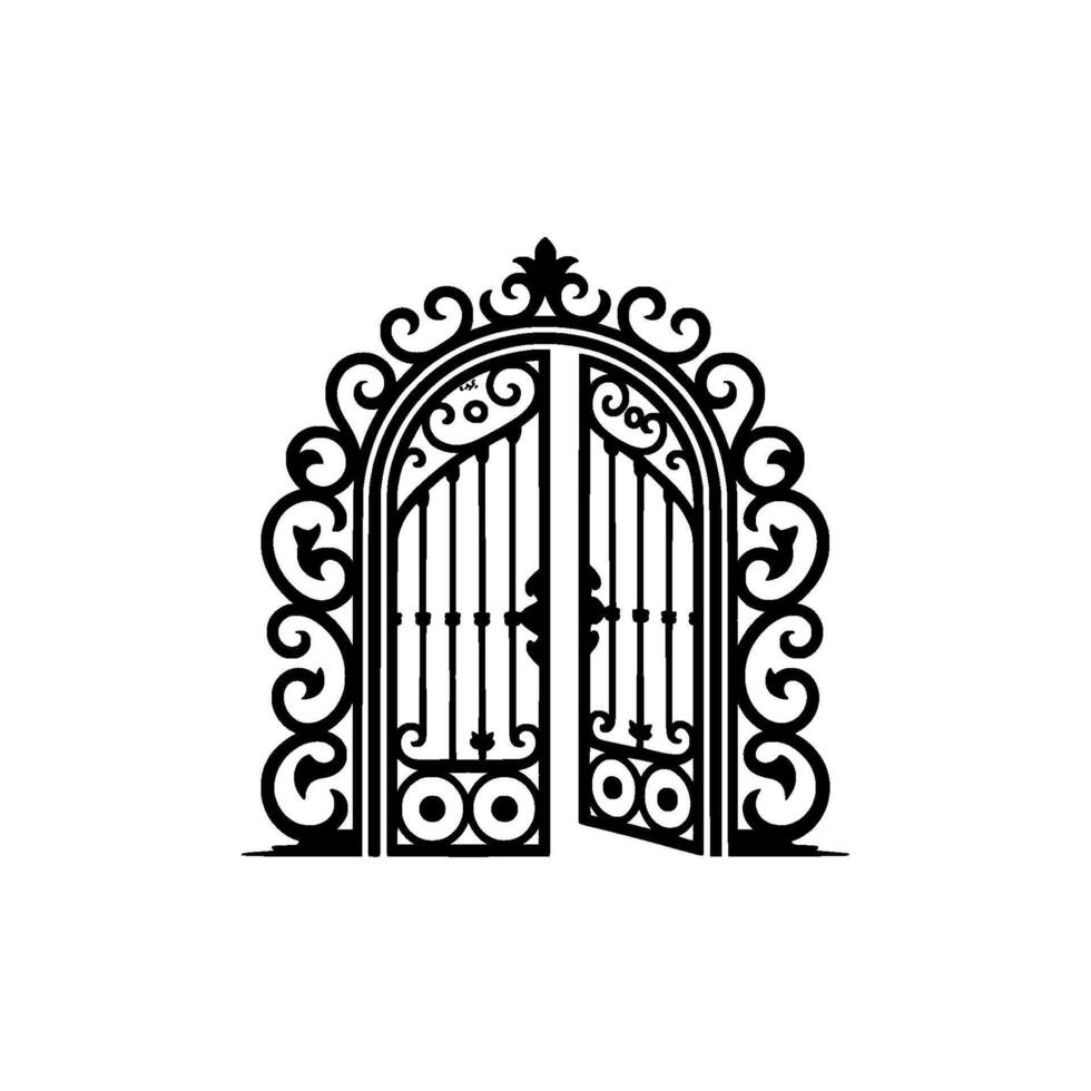 Ornate Black Gate, Threshold of Mystery vector