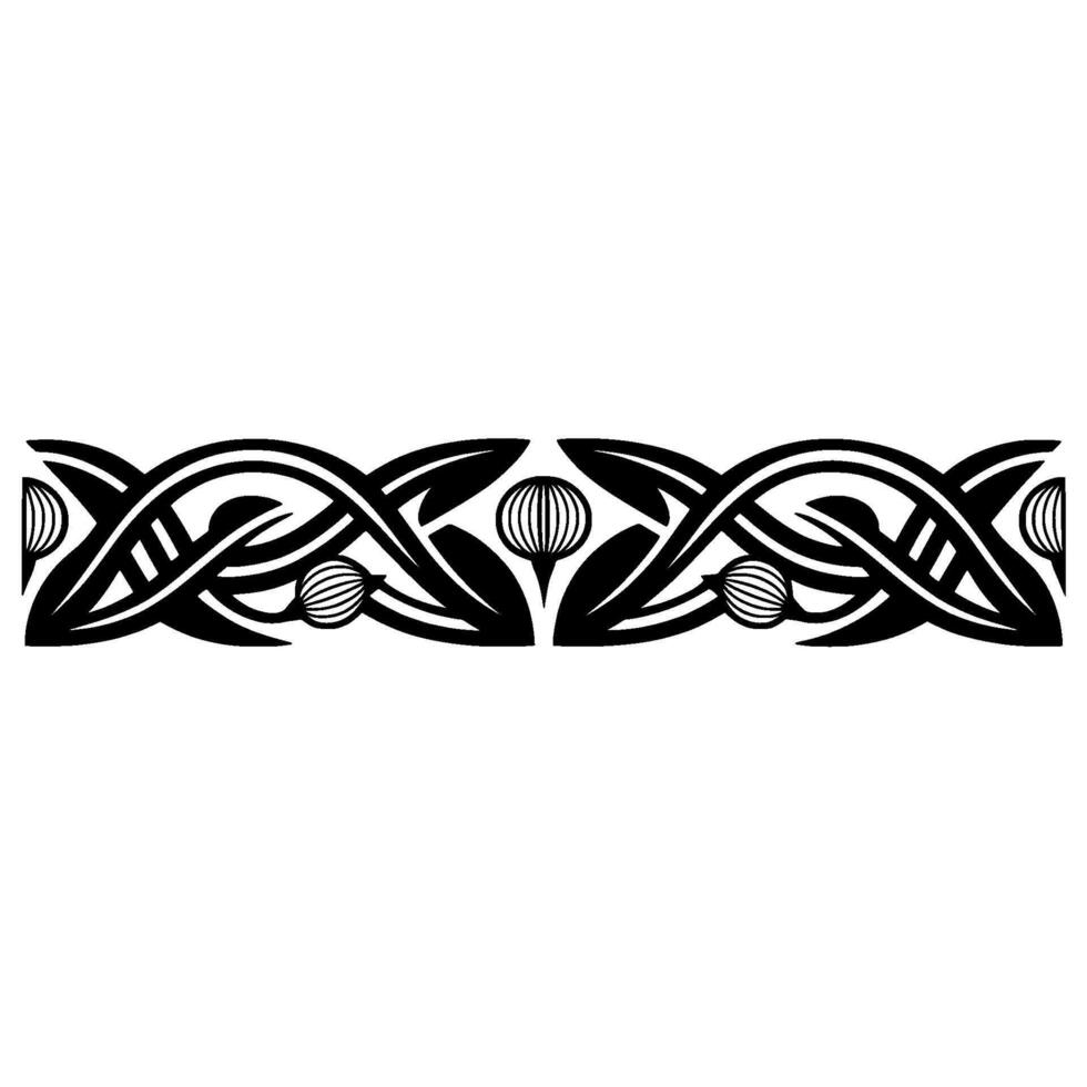 Intricate Celtic Border, Vintage, Ornamental Pattern, Ornament vector