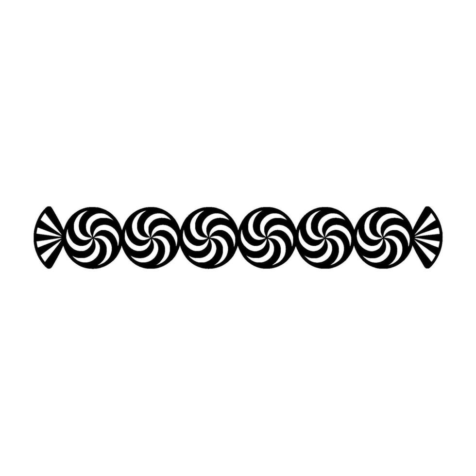 Spiraling Celtic Border, Minimalist vector
