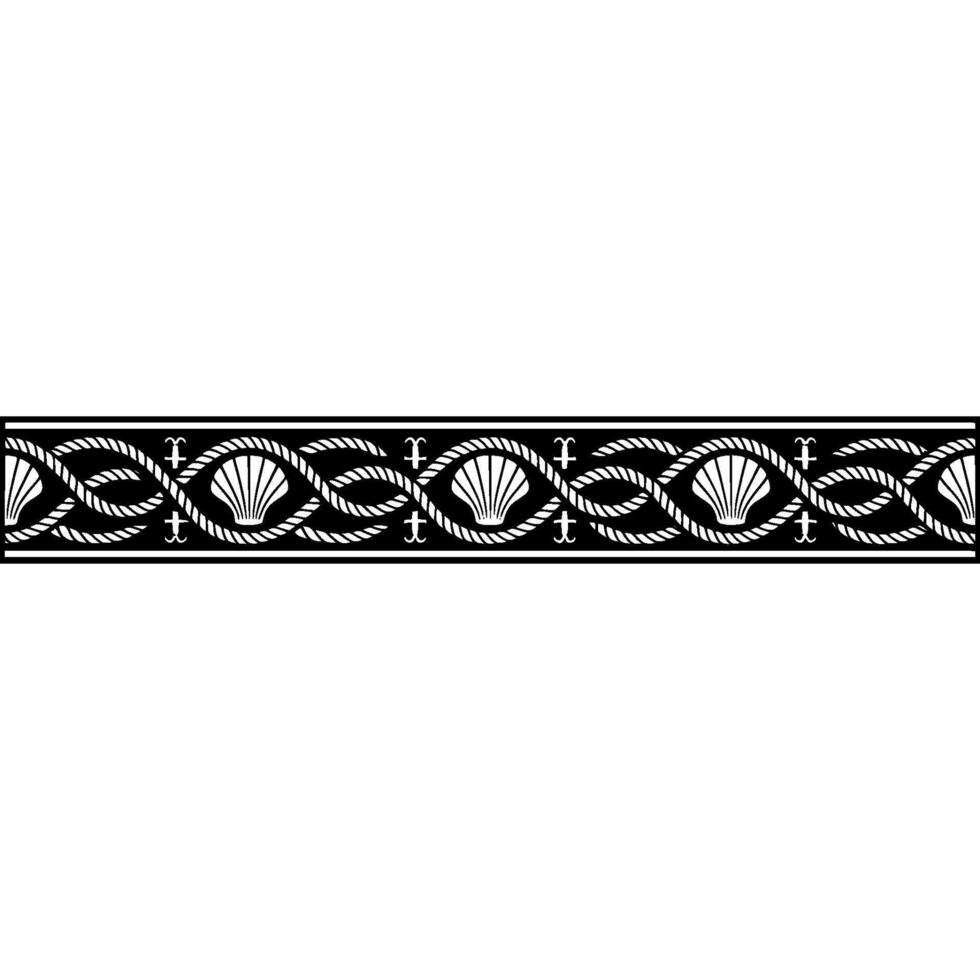 Intricate Celtic Border, Vintage, Ornamental Detail, Rope vector