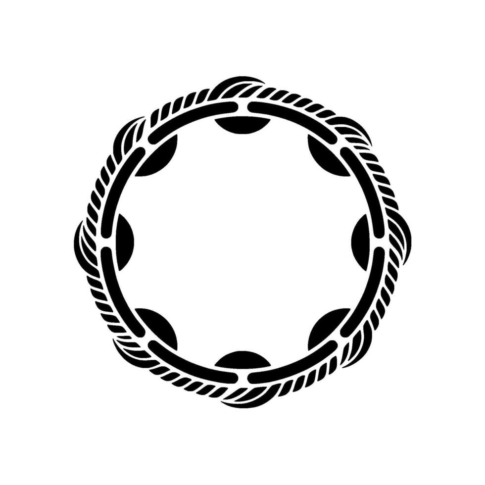 Stylized Circular Emblem, Minimalist, Vintage Texture vector