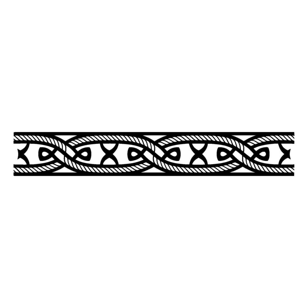 Intricate Celtic Border, Vintage, Elegant Ornamentation - Linear vector