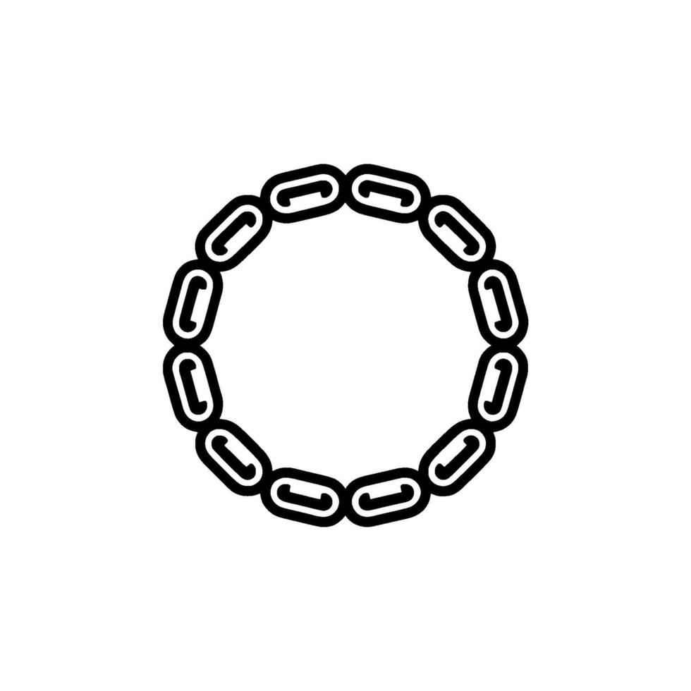 Minimalist Chain Bracelet, Circular vector