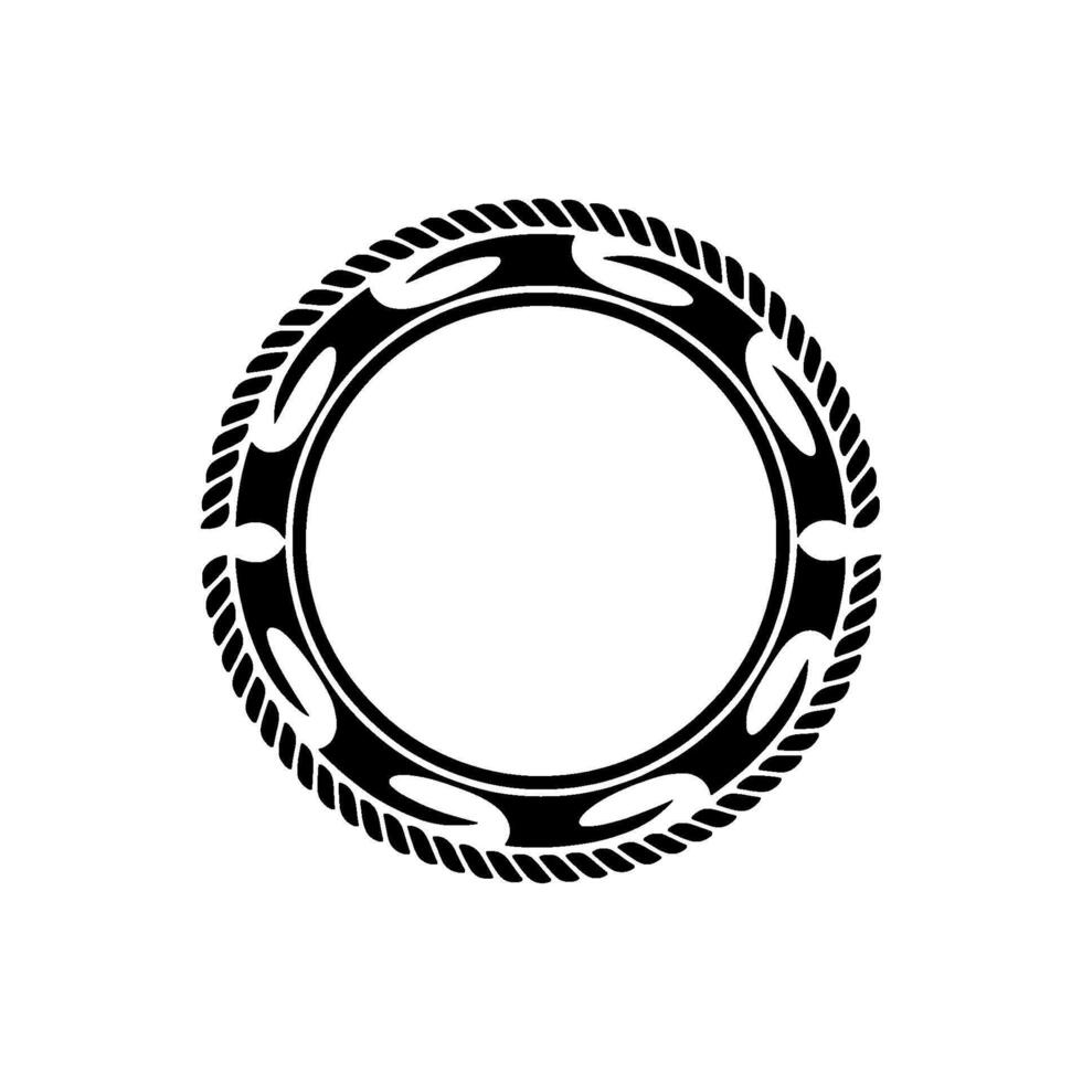 Tribal Ring, Minimalist, Circular Emblem vector
