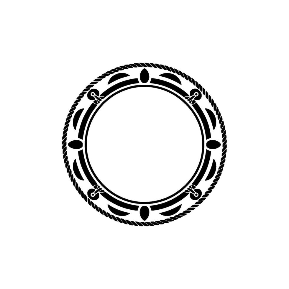 Nautical Decorative Frame, Vintage Style vector
