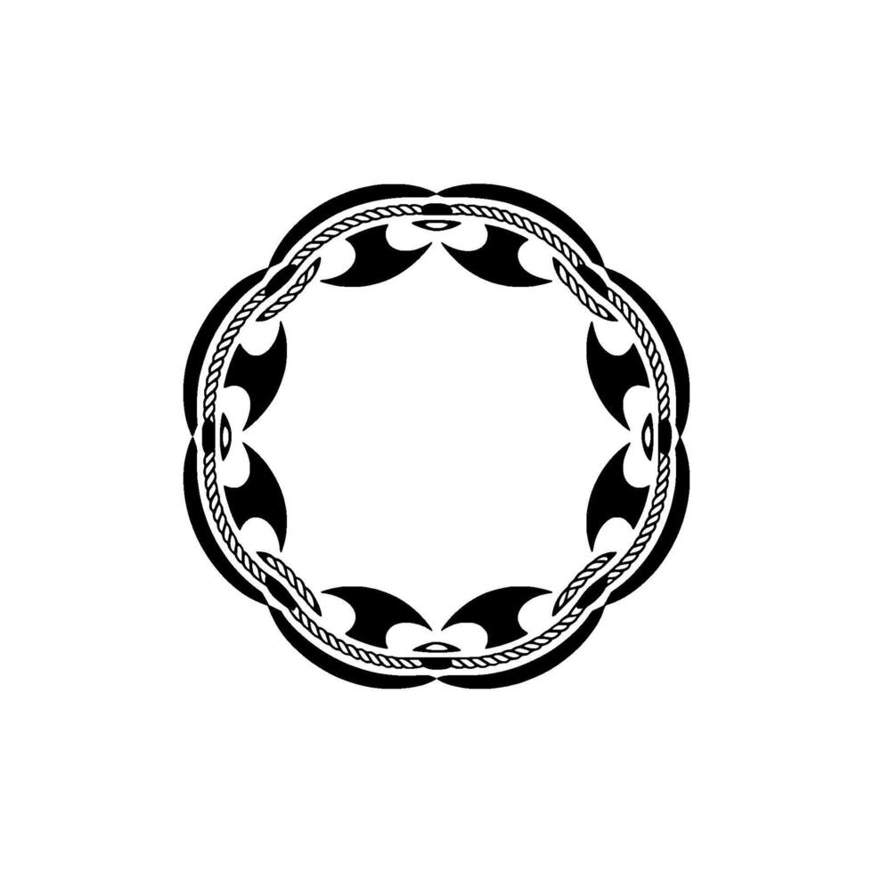 Intricate Celtic Circle, Vintage Ornamentation, Minimalist vector