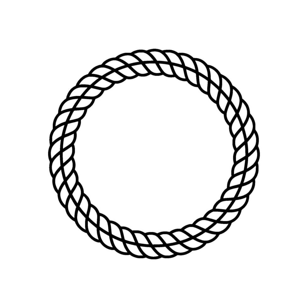 Intricate Rope Circle, Minimalist, Knot vector