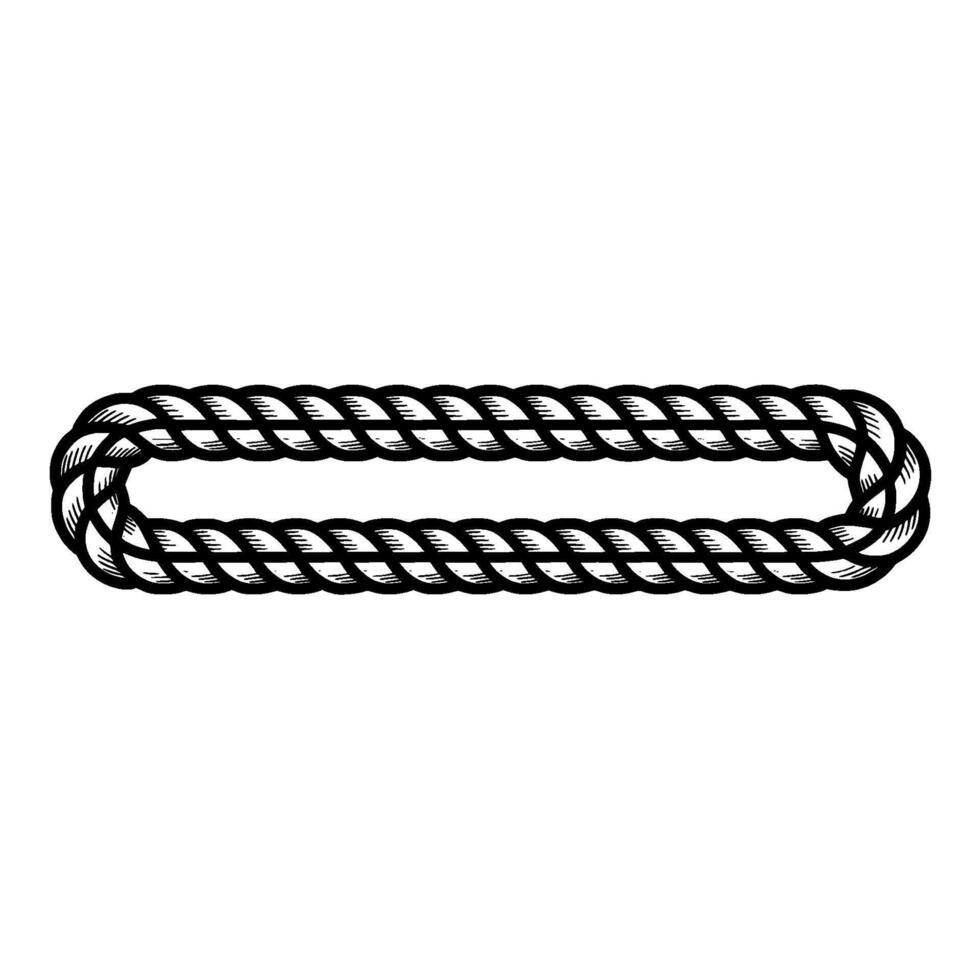 Intricate Rope Knot Illustration, Nautical Style vector