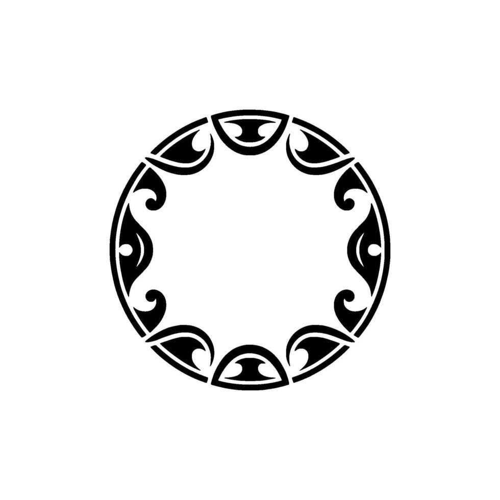 Intricate Tribal Circle, Vintage Ornamentation, Symbolic vector