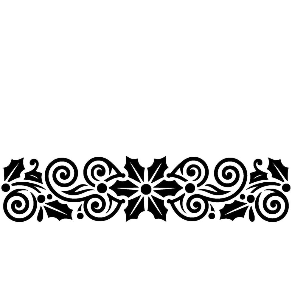 Intricate Gothic Bat Border, Vintage Ornamentation vector