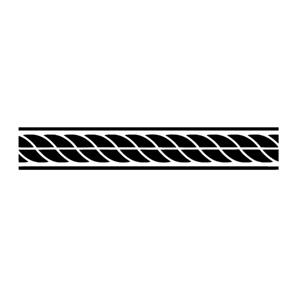 Geometric Rope Border, Minimalist, Pattern vector