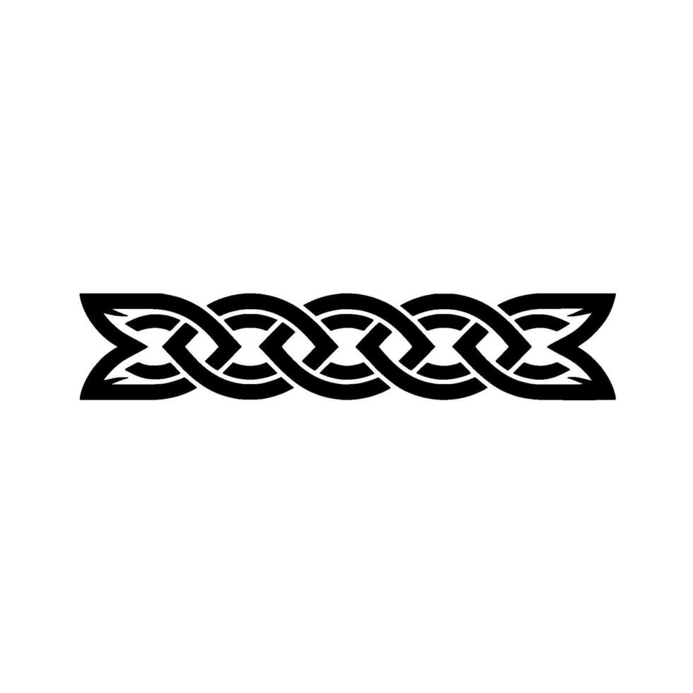 Intricate Celtic Knot Border, Timeless Symbolism vector