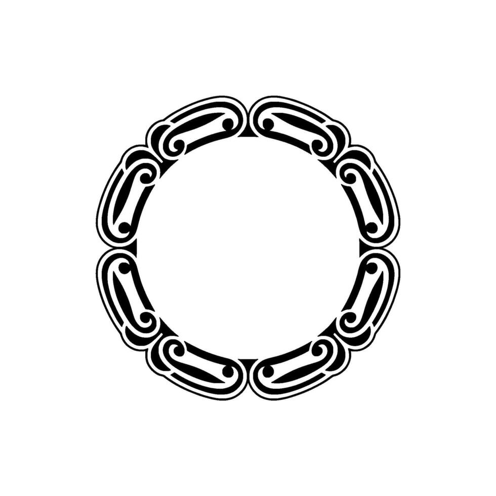 Intricate Ornamental Circle Border, Vintage, Ornament vector