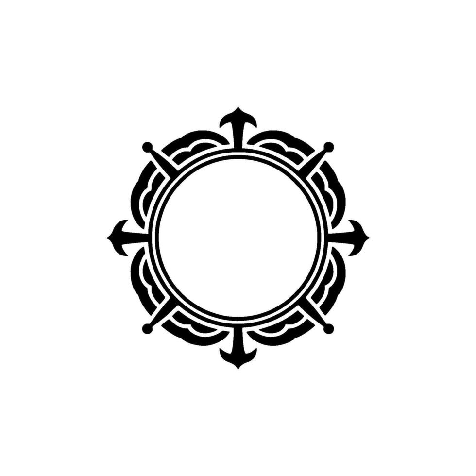 Ornate Circular Frame, Vintage, Elegant Border - Ornament vector