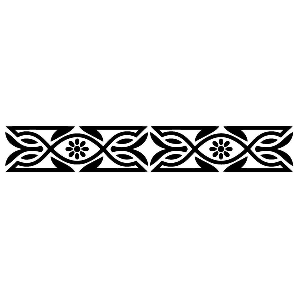 Intricate Celtic Border, Vintage, Decorative Element - Textile vector