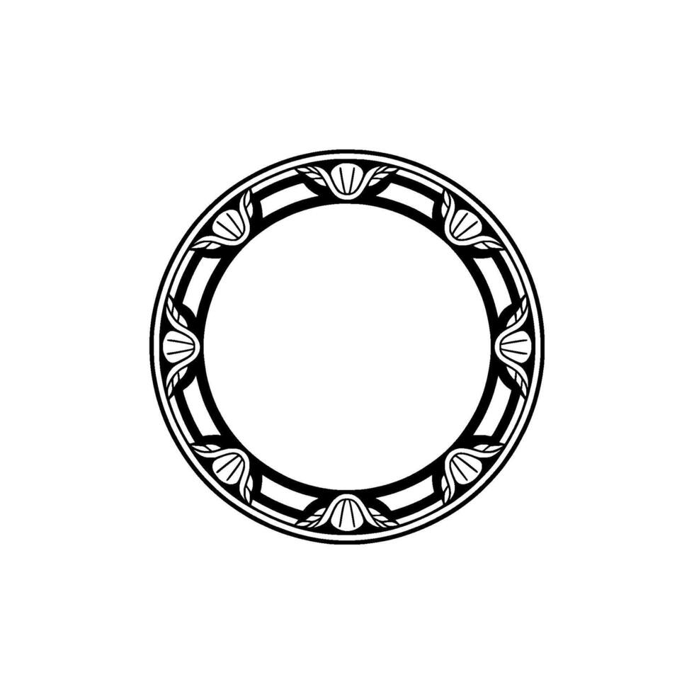Intricate Celtic Circle Frame, Vintage, Illustration vector