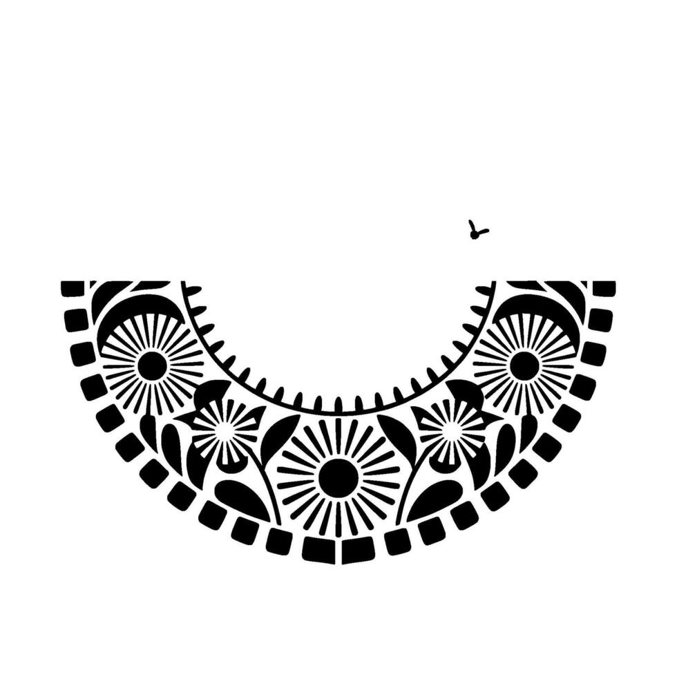 Geometric Floral Halo, Minimalist, Serene Escape vector