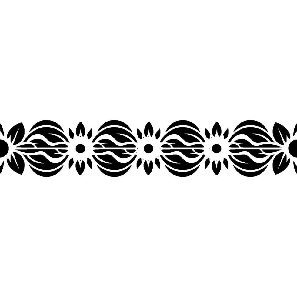 Intricate Tribal Border, Golden Accents, Decorative Pattern vector