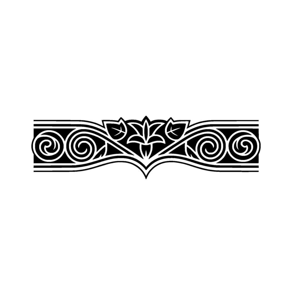 Intricate Celtic Border, Vintage Ornamentation, Art nouveau vector