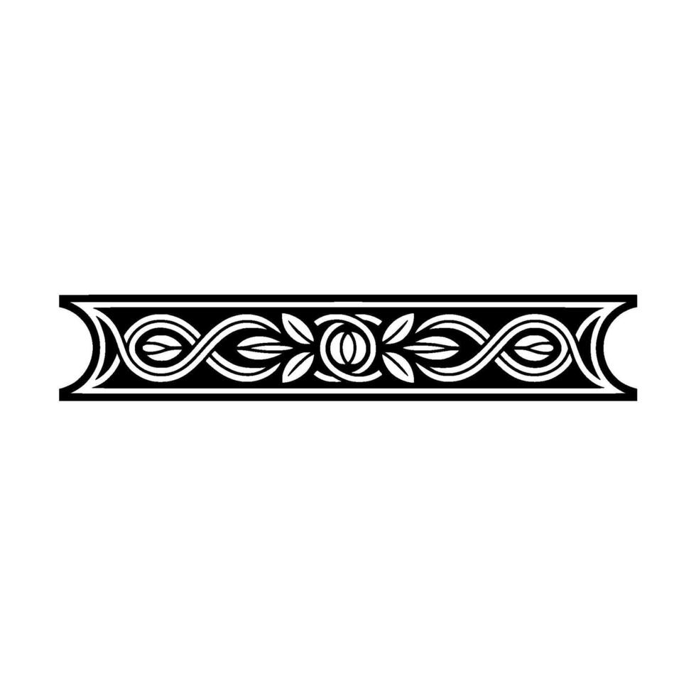 Intricate Celtic Border, Vintage, Elegant Ornament - Geometric vector