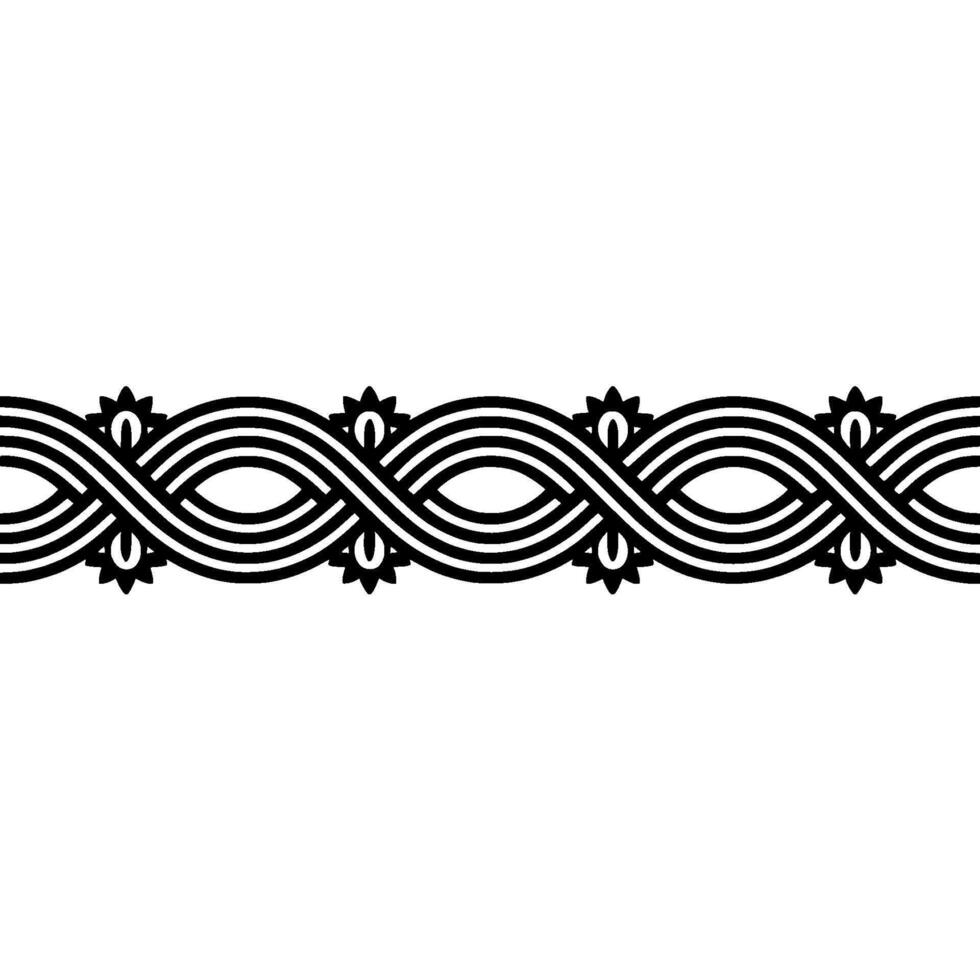 Geometric Wreath Border, Minimalist, Elegant Pattern vector