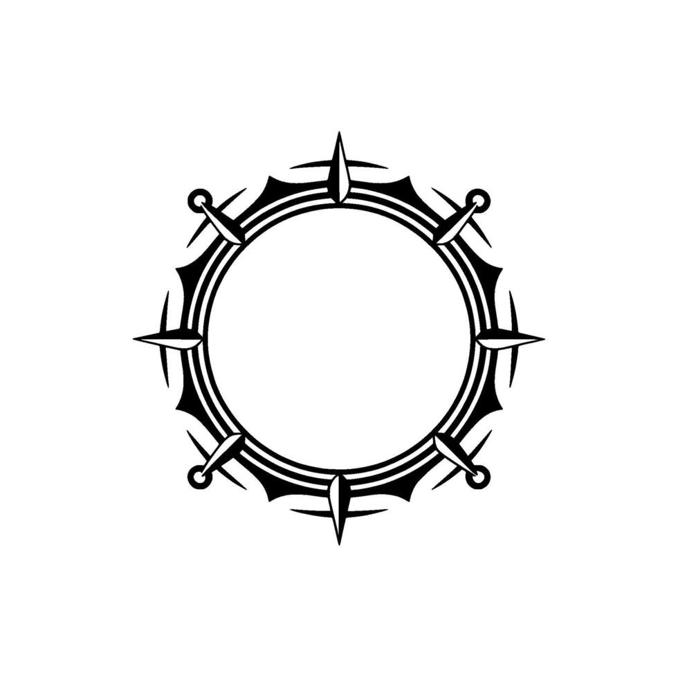 Tribal Border Frame, Sharp Protective vector