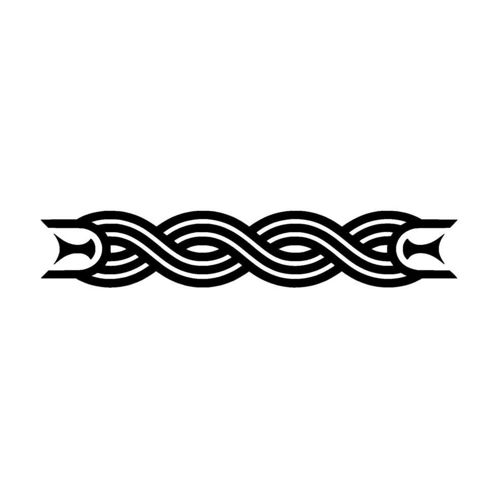 Intricate Celtic Knot Border, Elegant, Braid vector