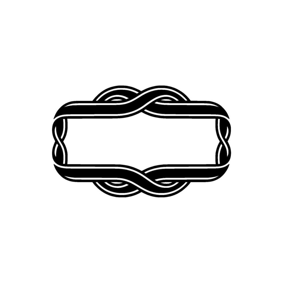 Intricate Celtic Frame, Vintage Elegance, Knotwork vector