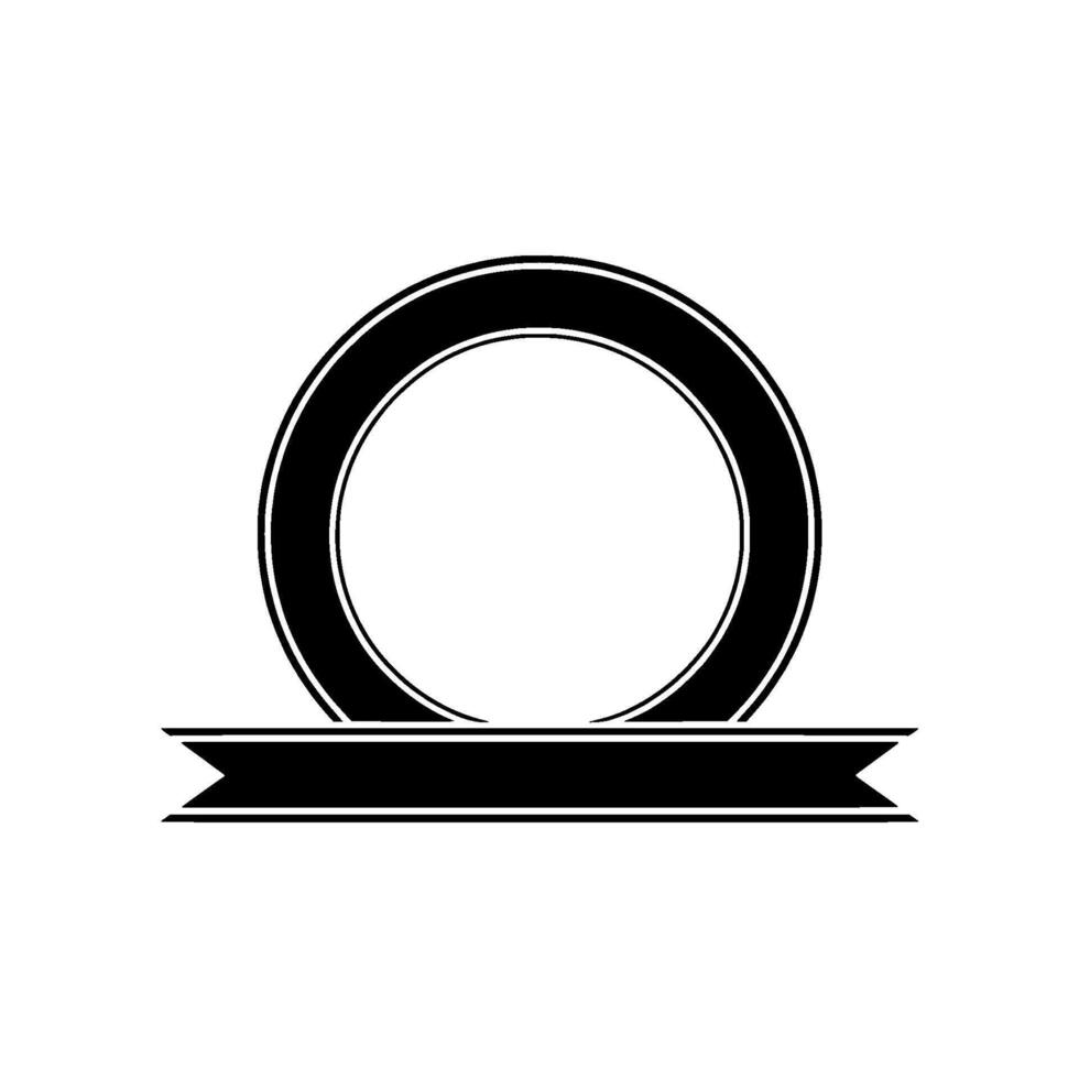 Minimalist Balance Symbol - Circular Emblem vector