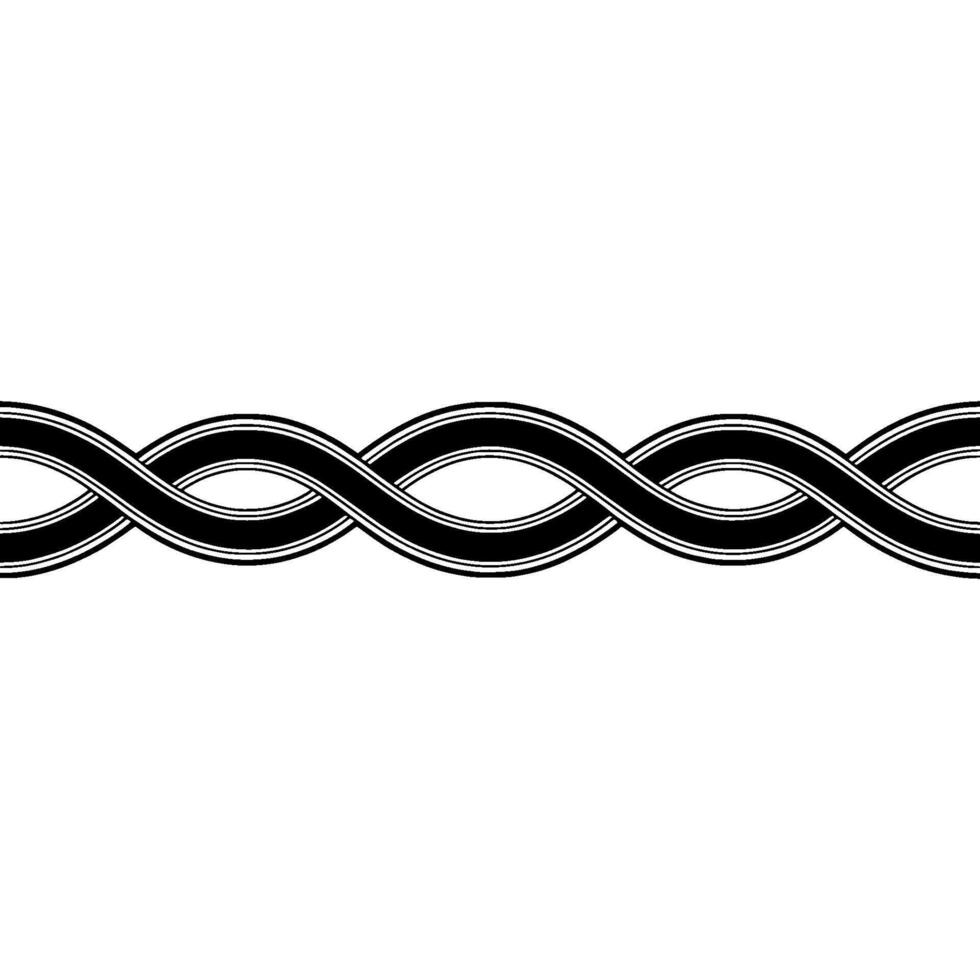 Minimalist Infinity Knot Border, Geometric vector