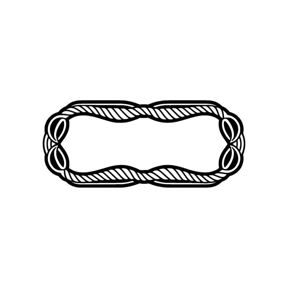 Intricate Rope Frame, Endless Loop vector