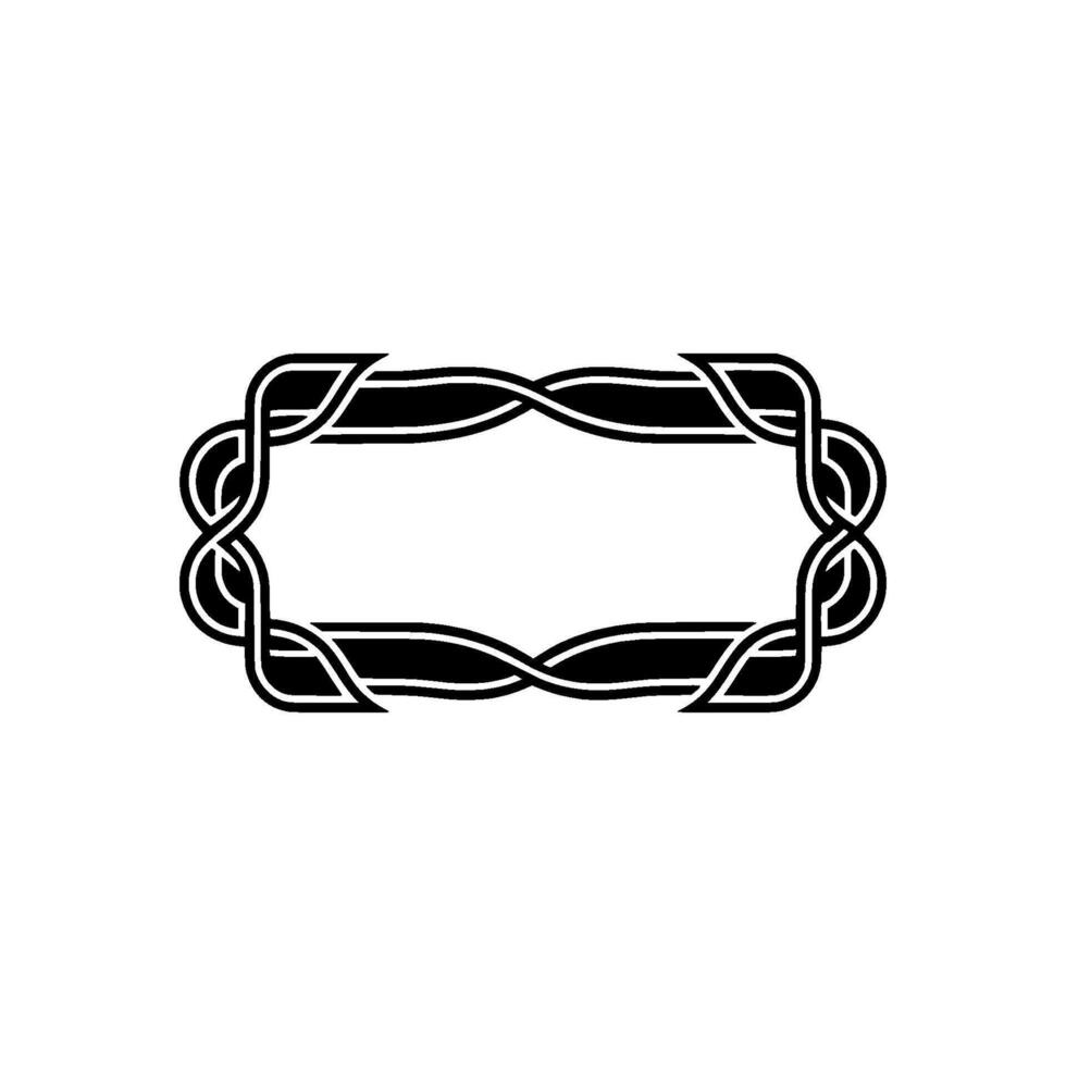 Intricate Celtic Frame, Vintage, Minimalist Aesthetic vector