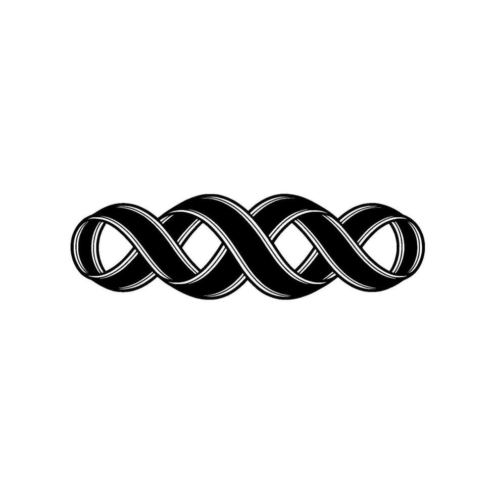 Intertwined Infinity Elegant Symbol vector