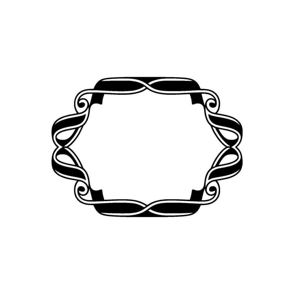 Elegant Ornate Frame, Vintage, Minimalist Border - Ornament vector