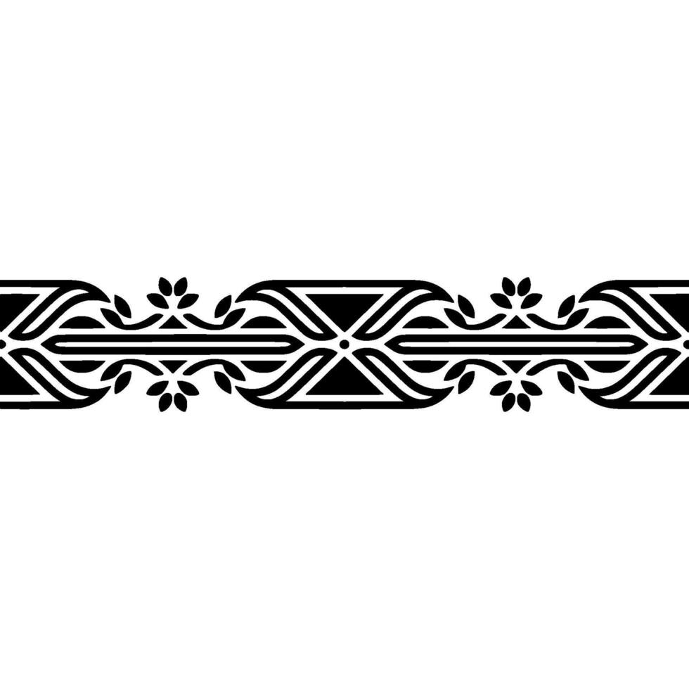 Elegant Art Deco Border, Geometric, Vintage Style vector