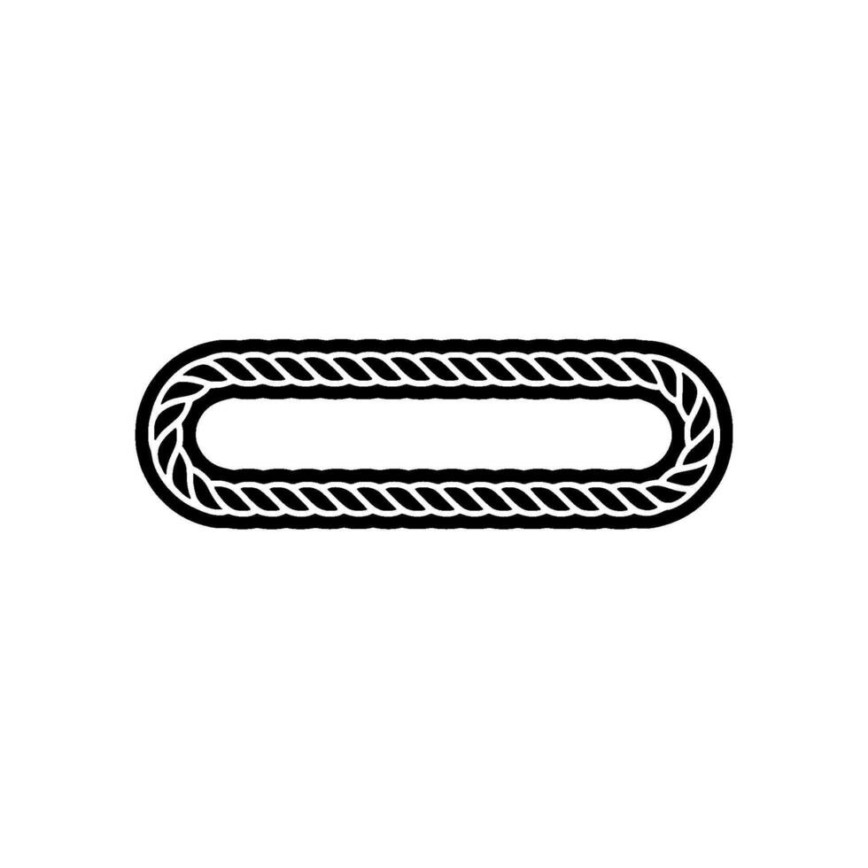 Minimalist Rope Loop, Modern Element, Illustration vector