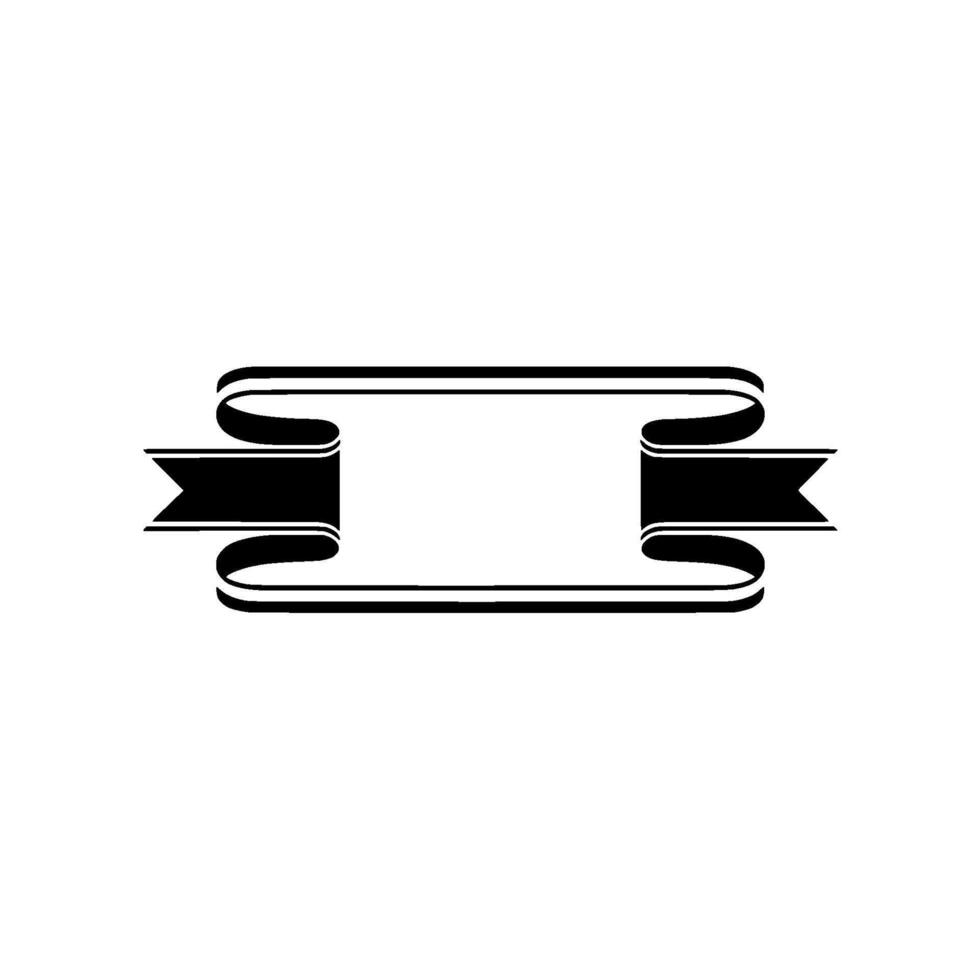 Elegant Ribbon Banner, Minimalist vector