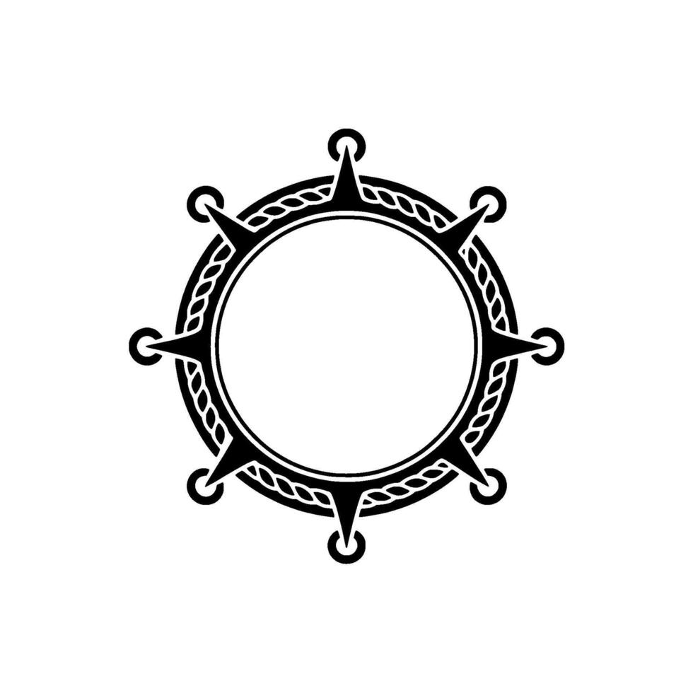 Celtic Circle Frame, Intricate, Vintage Aesthetic vector