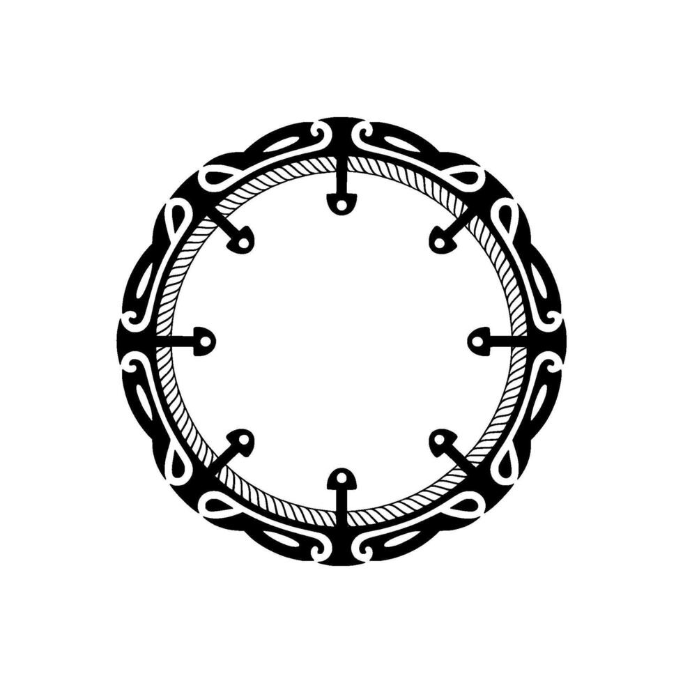 Intricate Celtic Circle, Vintage Ornamentation, Minimalist, Ornament vector