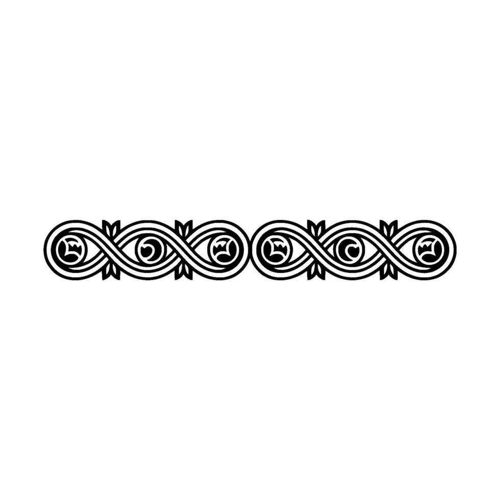 Intricate Celtic Border, Vintage, Ornamental Detail, Antique vector