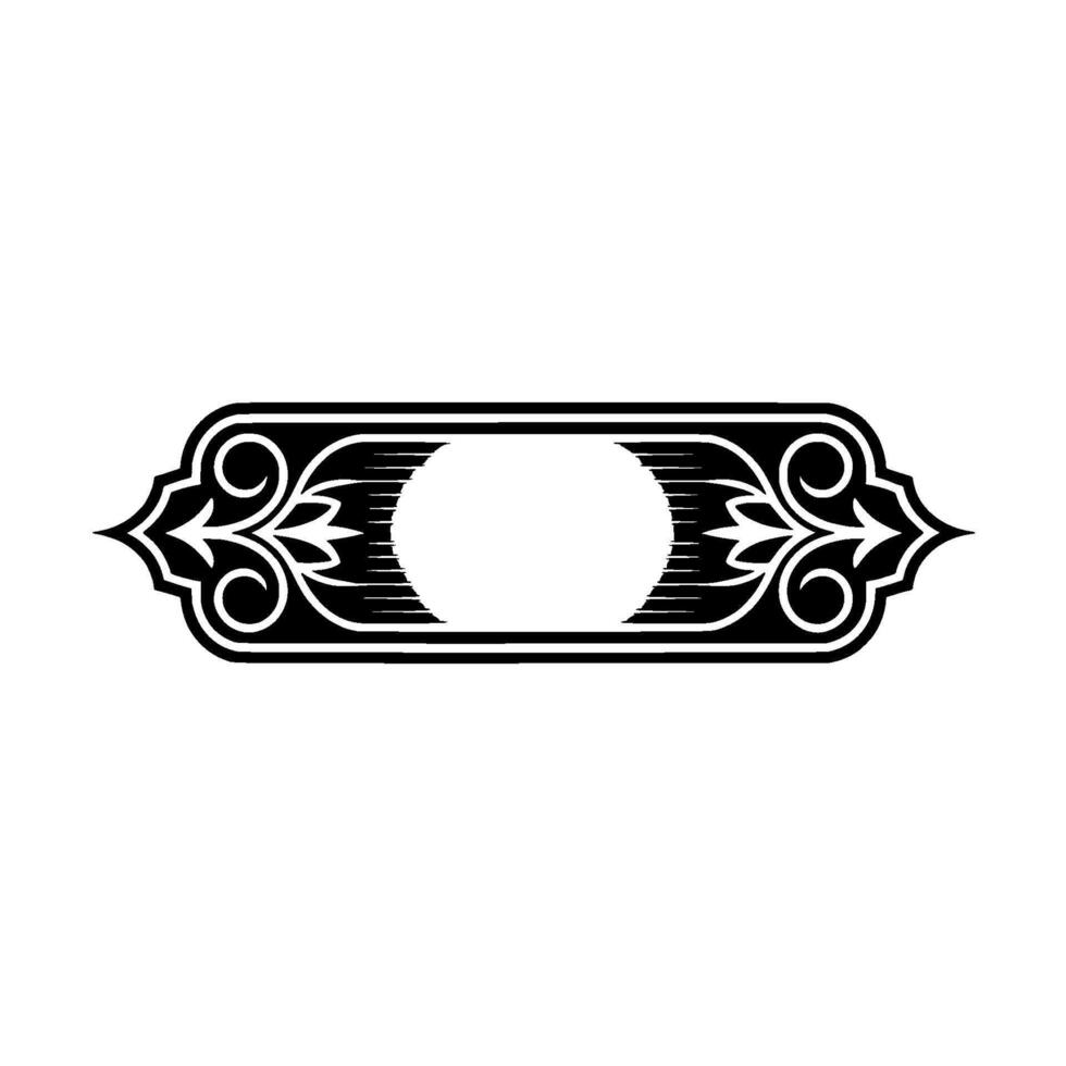 Elegant Vintage Border, Decorative Element, Classic, Emblem vector