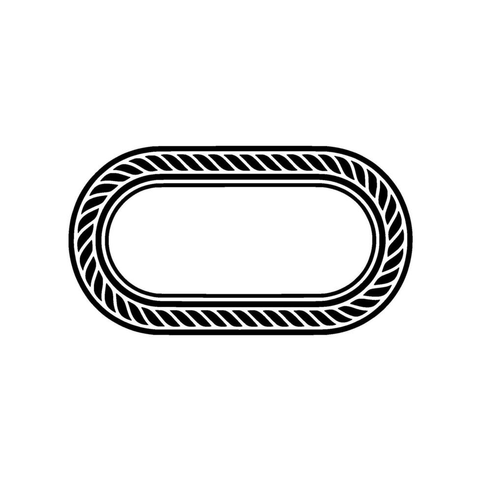 Minimalist Oval Emblem, Textured, Modern Branding vector