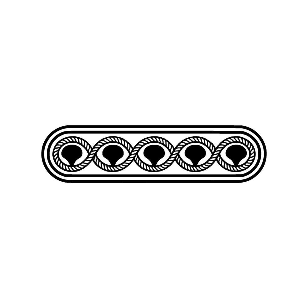 Geometric Eye Motif, Minimalist, Circular Rhythm vector