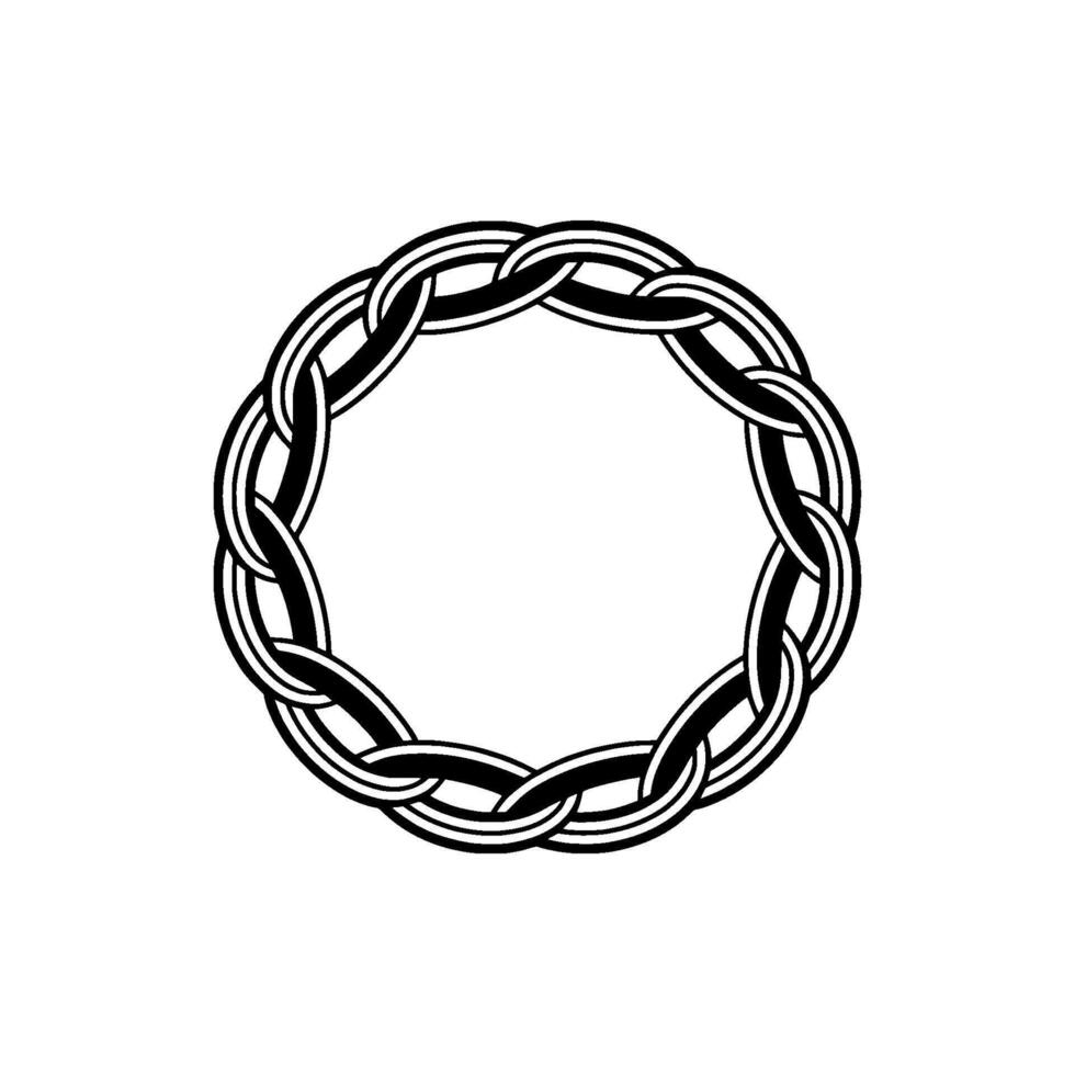 Intricate Celtic Knot, Circular Pattern, Symbolic vector