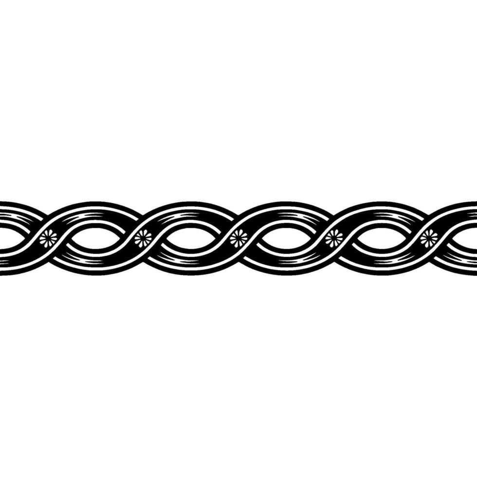 Intricate Celtic Border, Vintage Style, Braid vector