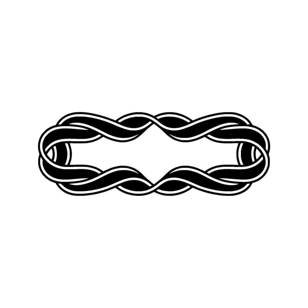 Intricate Celtic Knot, Minimalist, Symbolic Loop vector