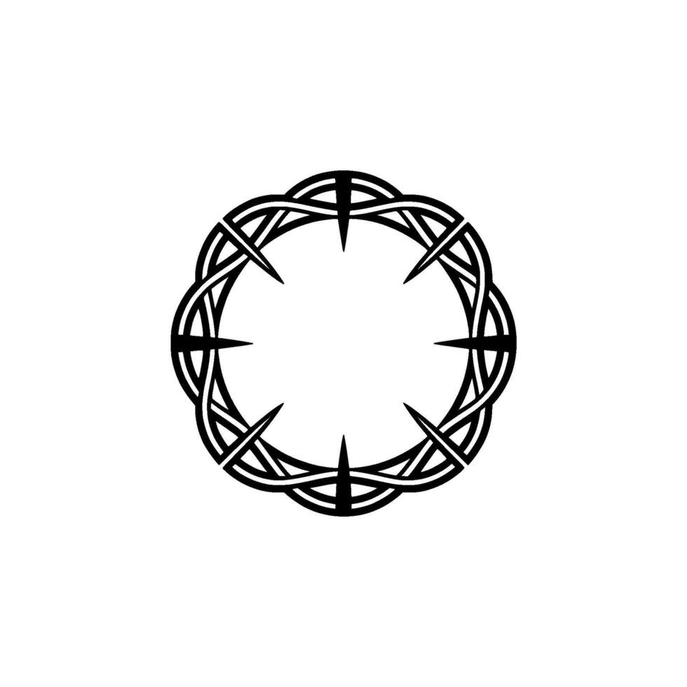 Intricate Celtic Knot Frame, Minimalist - Illustration vector