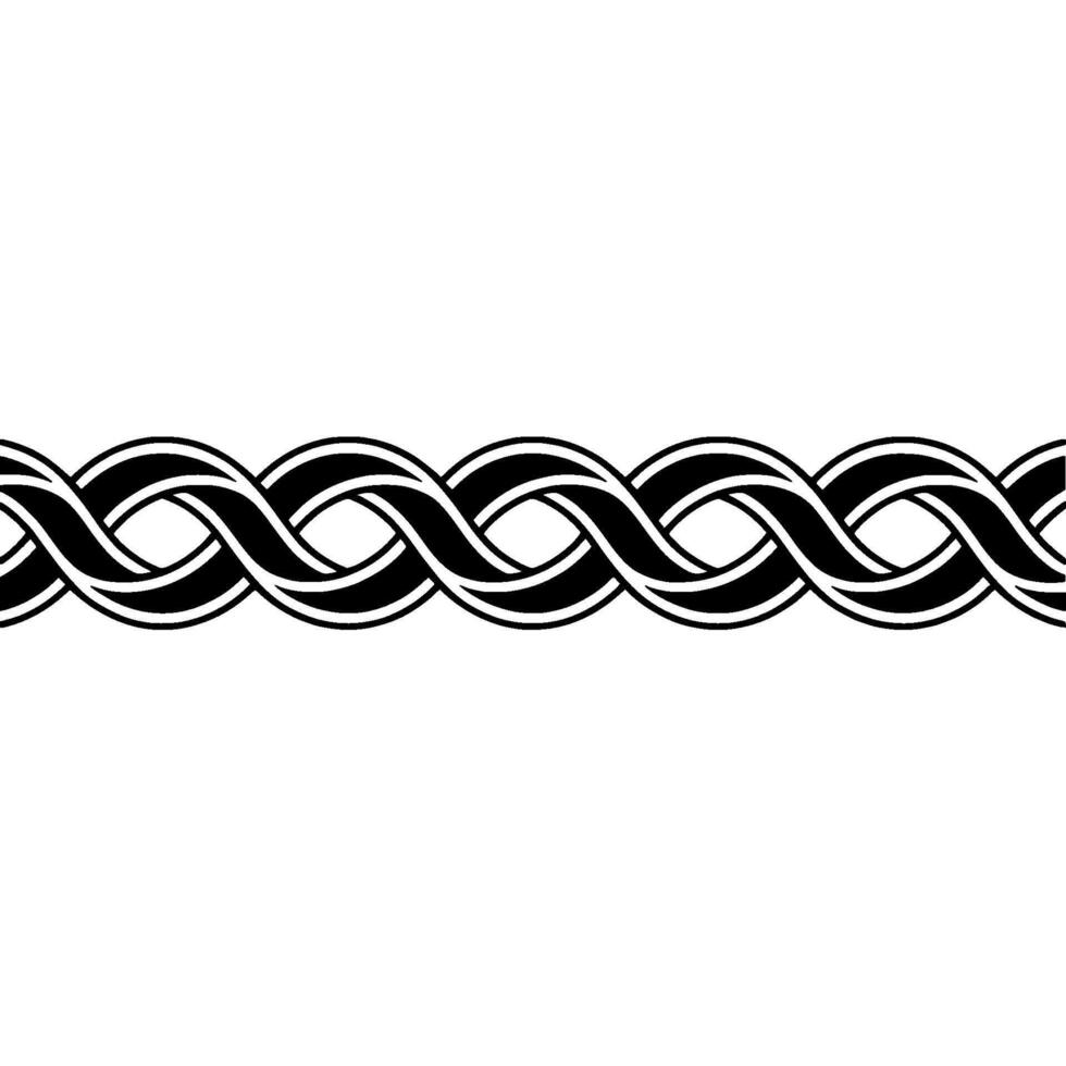 Intricate Celtic Knot Border, Minimalist, Knotwork vector