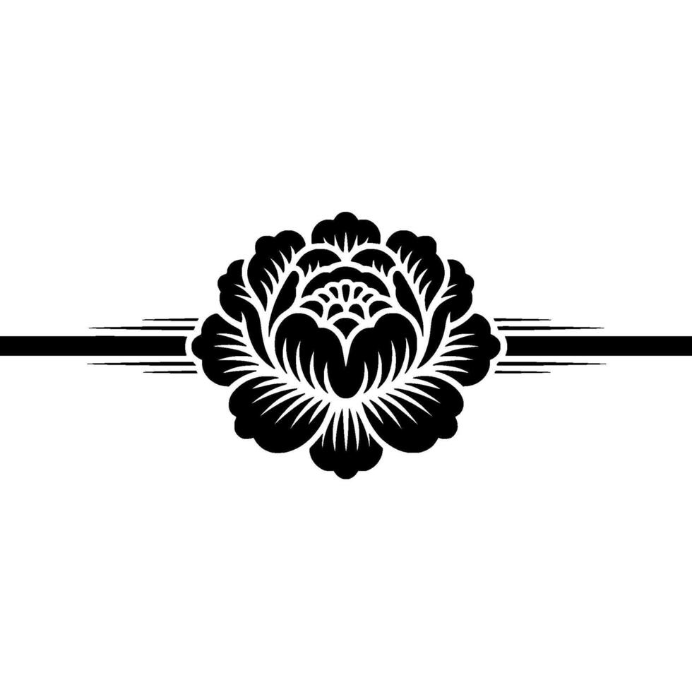 Elegant Floral Ornament, Vintage, Decorative Element, Symmetry vector