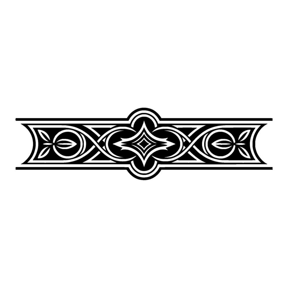 Intricate Celtic Border, Vintage Ornamentation - Flourish vector